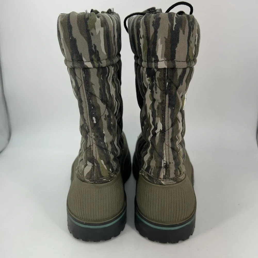 Vintage Sorel Boots Mens Size 9 Green Camo Insulated Wool Lined Snow Winter‎